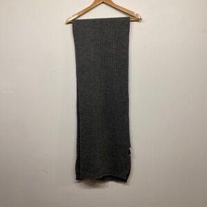 Zara Grey Knit Rectangle Large Scarf One Size